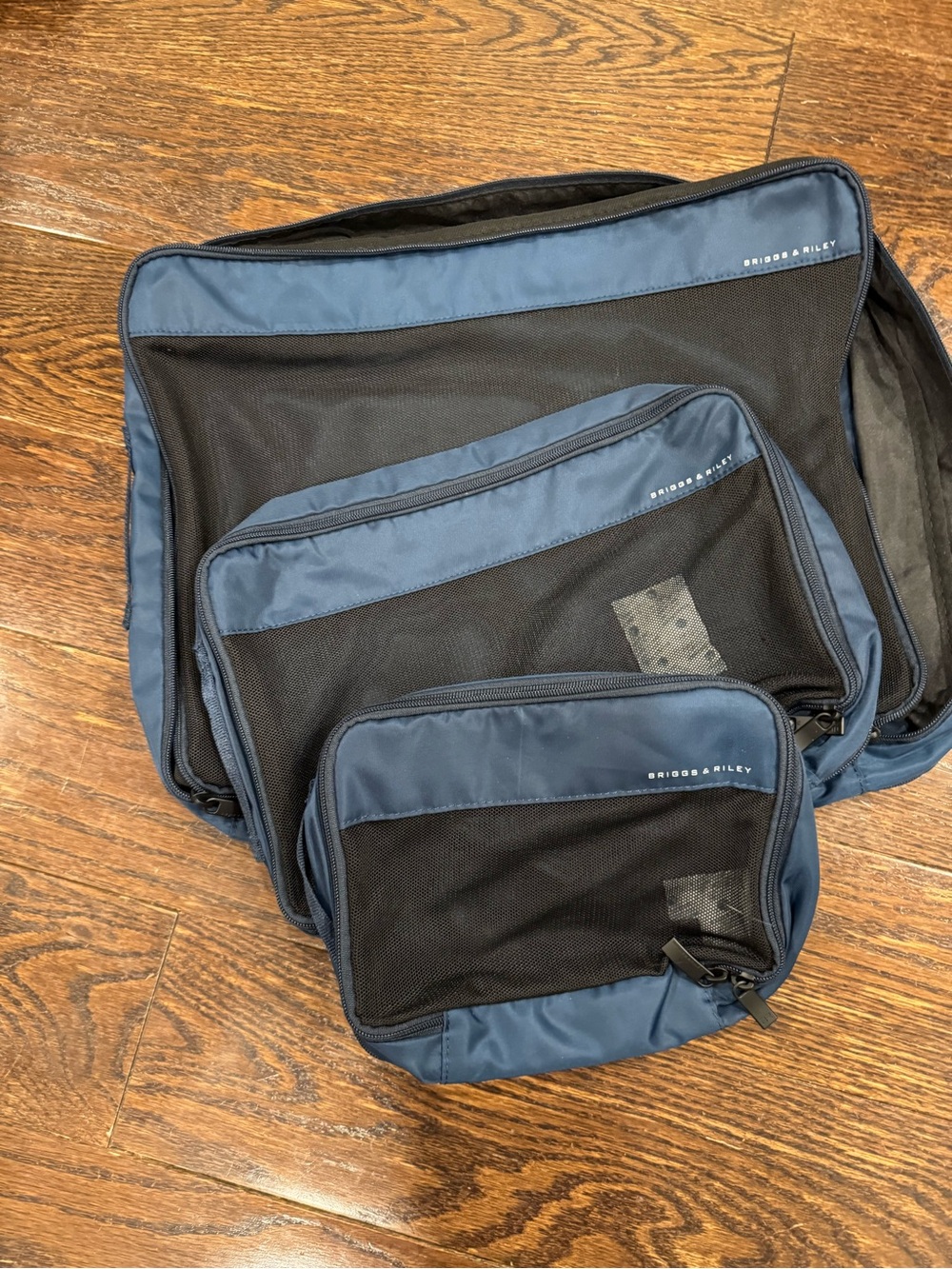 Briggs & Riley Navy Check-In Compression Packing Cube Set - 3 Piece - Picture 3 of 4